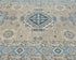 5x7 Ft Kazak Brown Blue Afghan Hand Knotted Geometric Wool Area Rug